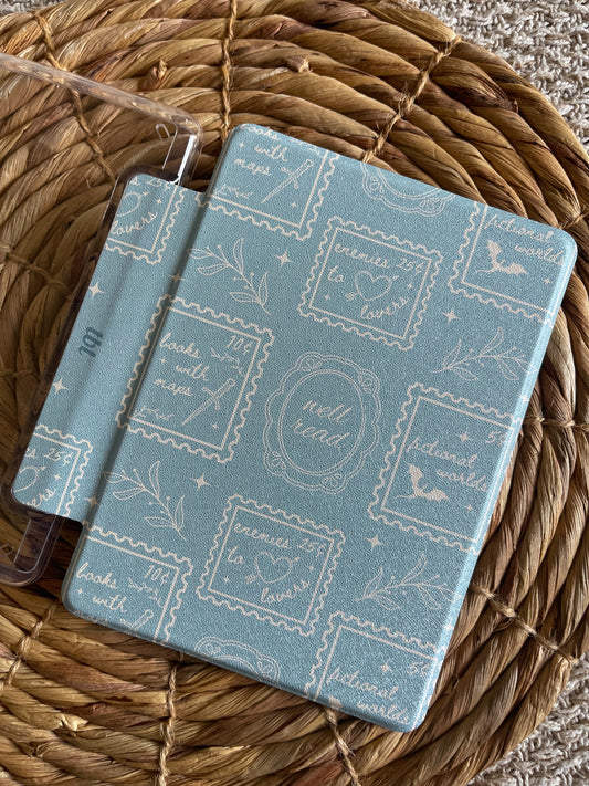 Fantasy Stamps | Clear Kindle Case